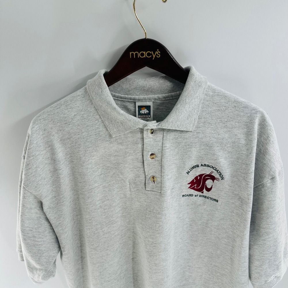 Vintage 90s‎ Washington State Cougars Polo Shirt Embroidered Logo XL